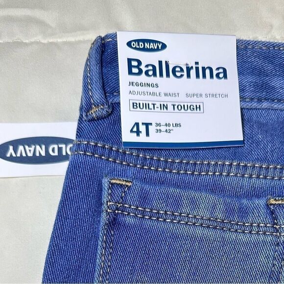NWT Old Navy Ballerina Jeggings Girl Toddler Size 4T - Picture 4 of 5
